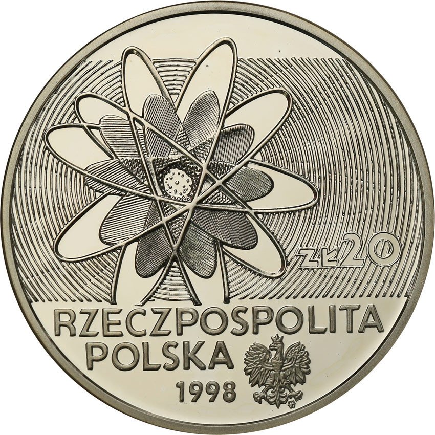 III RP. 20 złotych 1998 Polon i Rad - Skłodowska